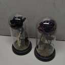 2 Pcs Gothic Halloween Decor Cloche Vintage Retro Butterfly Rose Covered Skull Hand Spooky Table Decoration Victorian Goth Figurines Gift for Tabletop Dsek Mantel Bedroom