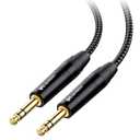 Cable Matters Premium Braided Balanced 1/4 Inch TRS Cable 25 ft (1/4 to 1/4 Cable)