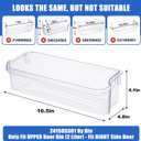 241505301 Refrigerator Door Shelf Bin Replacement 16.5Width x 4.8Depth 2 Liter Compatible with Frigidaire Kenmore PS976745 1056476 AP3769131 241505300 FGHC2331PF FGSC2335T
