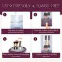 BOLDNTRUE BEAUTY Electric Makeup Brush Cleaner Set  Automatic USB-C Deep Cleaning Machine with Rubber Pad, Plug & Gift Bag | Portable Makeup Brush Washer, Perfect Beauty Gift for Her (Bordeux / Transparent)