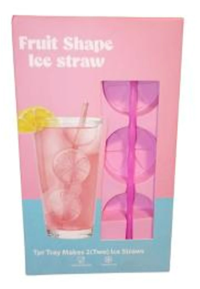 Ice Cube Straw Mold, Pack of 3