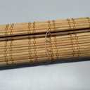 LazBlinds No Tools No Drill Cordless Bamboo Roman Shades, Light Filtering Window Treatment, Roll Up Bamboo Blinds for Windows 28.5'' W x 48'' H, Ceylon Light Russet