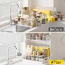 Under Sink Organizer with Pull-Out Drawers,Kitchen Sink Organizer,2 Tier Bathroom Organizers And Storage,Bathroom Accessories Set,White 2 Pack