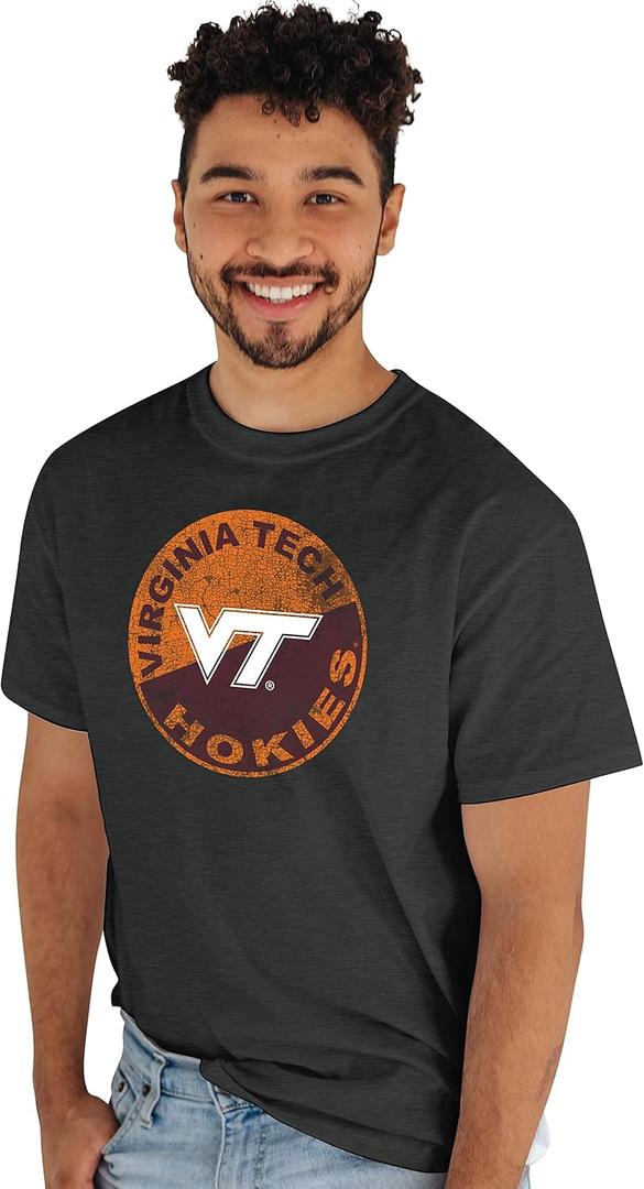 Blue 84 NCAA Mens T-Shirt Vintage Cap, Large Size, Gray