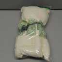 2 Pcs Easter Bunny Throw Pillows Cute Rabbit Shaped Cotton-Linen Decorative Pillows with Plaid Bow Tie Farmhouse Easter Home Decor for Bedroom Sofa Couch Birthday Gift Ideas (16.9x9.8 Inches)