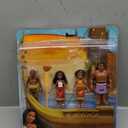 Mattel Disney Moana 2 Toys, Moanas Canoe Crew Playset with 5 Small Dolls in Signature Outfits & 3 Accessories, Inspired by The Movie