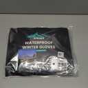 krosa 5-Layer Winter Gloves for Men & Women Made with 3M Thinsulate, -10℉ Waterproof Work Gloves for Cold Weather, Snow Ski Gloves with 10 Touchscreen Fingers, Black, L