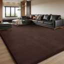 Sour Lemon 9x12 Area Rugs for Living Room, Soft Large Area Rug Fluffy Rugs for BedroomMachine Washable Area Rug Non Slip Carpet Rug for Living Room Playroom Kids Room Home Decor (Coffee)