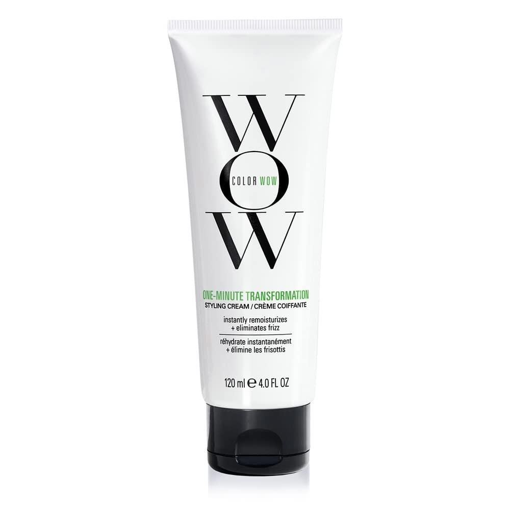 COLOR WOW One Minute Transformation Instant frizz fix| Nourishing Styling Cream Smooths, Tames + Defrizzes on the Spot| Avocado oil + Omega 3s Hydrate, Repair for Silkier, Smoother Texture (4 Fl Oz (Pack of 1))
