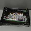 Neoclassical Garden Square Micro Blocks Building Set 2397 PCS Architecture Model with Central Grand Piano & Crystal Dome Street ViewToy for Adults Home Decor Gift