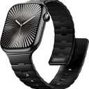 Bandletic Magnetic Silicone Watchband Compatible with Apple Watch Band 44mm 45mm 46mm 49mm 42mm 41mm 40mm 38mm Men Women, Strong Magnet Sport Strap for iWatch Series 11 10 9 8 7 6 5 4 Ultra SE 3 2 1