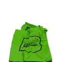 Small green tote bag, neon green 3 pack