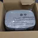 Amazon Basics Smudge Resistant Small Rectangular Step Pedal Trash Can with Soft-Close Lid, Removable Inner Bucket, Brushed Stainless Steel, 12 Liter/3.1 Gallon, Satin Nickel Finish