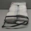 Beige White Blackout Floor to Ceiling Curtains 100 Inch Long for Sliding Door, Memory Trained Pinch Pleated Custom Double Layer Thick Linen Curtain Noise Reducing Light Blocking Bedroom Window Drapes (40"W x 100"L (Pack of 2))