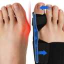 Fittest Pro Bunion Corrector (2pcs), Orthopedic Bunion Splint, Big Toe Separator Pain Relief, Non-Surgical Hallux Valgus Correction, Hammer Toe Straightener, Day Night Support