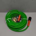 YAMATIC Super Flexible Pressure Washer Hose 50FT for Power Washer Replacement, Kink Resistant Extension With Leak-Free M22 Female & 3/8" Quick Connect Adapters, 1/4" 3200 PSI, Green
