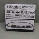 BainGesk Train Set, Christmas Train Set with Steam, Lights and Sounds, Train Sets for Around The Christmas Tree, Electric Train Toys for 3 4 5 6 7 8 Year Old Kids, Gifts for Boys & Girls Christmas