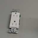 Leviton 15 Amp Decora Tamper-Resistant Duplex Electrical Wall Outlet, T5325-W, White