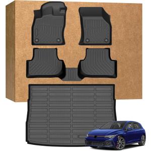 Floor Mats for 2022-2024 Volkswagen VW Golf GTI & Golf R & MK8
Heavy Duty TPE Waterproof Non-Slip All-Weather Protection, Floor Mats & Cargo Liner