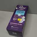 Poise Overnight Ultra Thin Incontinence & Postpartum Pads with Wings for Bladder Leaks, 8 Drop Extra Absorbent, Long Length, 20 Count
