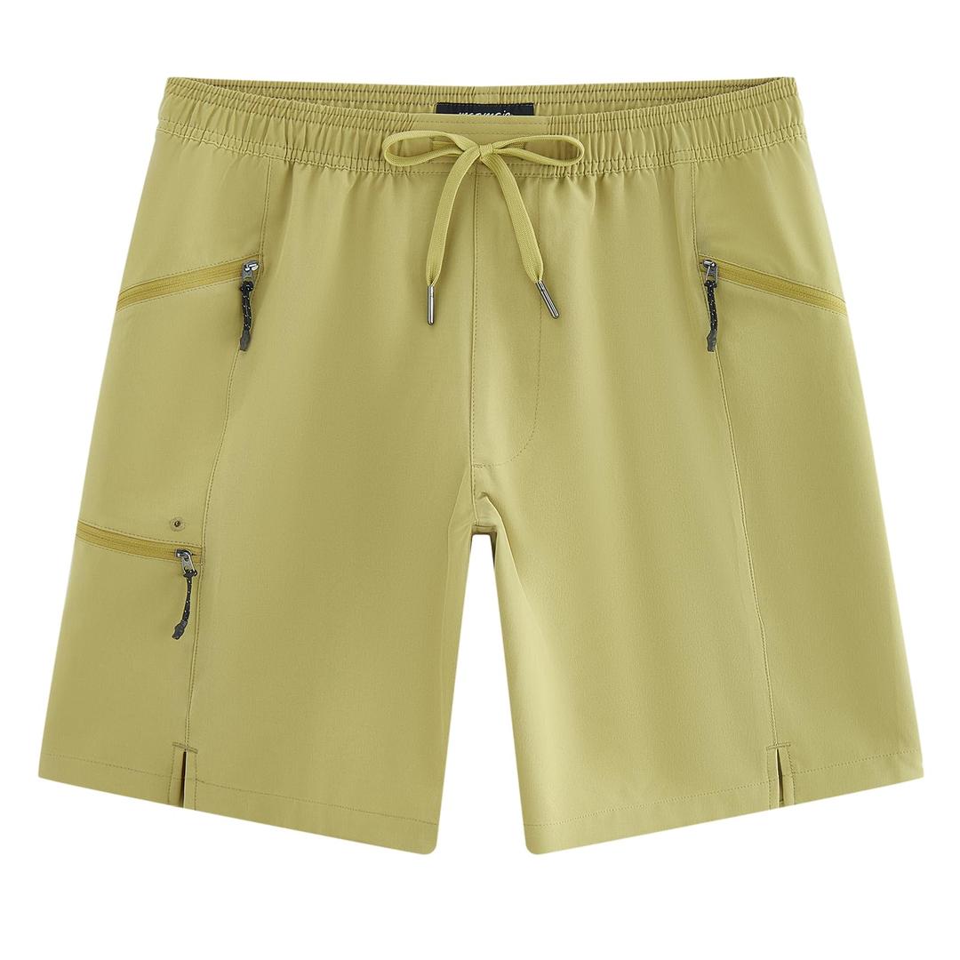 maamgic Mens Swim Trunks 9 Inch Unlined Board Shorts with Zipper Pockets (XXL)