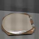Bemis 500EC Durable Wood Toilet Seat with Easy Clean Hinges, Made in USA, Round, Almond