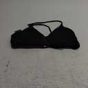 RELLECIGA Women's Strappy Bikini Top (Large, Black)