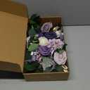 Piklado Wedding Decor Pack of 2 Welcome Sign Flower Backdrop Garland for Ceremony Reception Wall Easel Home Decoration Entryway Faux Outdoor Board Head Table Decor Lilac & Cream