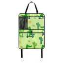 xigua Crocodiles Car Backseat Protector Covers, Vehicle Accessories Kick Mats Organizer with Storage Pockets Fits SUV, Minivan, Truck, Universal Car