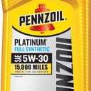 Pennzoil Platinum Full Synthetic 5W-30 Motor Oil, 1 Quart