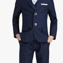 Happy Cherry Suit Child Boy Wedding 4pcs Jacket+Vest+Tie+Pants Jumpsuit Boy Wedding Ceremony Suit Groomboy, Size 160 (10)