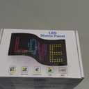 2PCS Synchronized Devil Eyes Light for Cars, 14.6X3.6 Flex LED Display Screen DIY Text Animation Programmable LED Scrolling Sign for Car Windshields