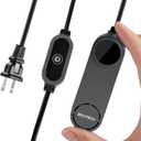 boxtech Betta Fish Tank Heater - Small Aquarium Heater 75w for Turtle Tank with Led Digital Display, External Temperature Controller for 8 to 17 Gallon Tanks