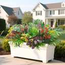 20PCS Fake Flowers UV Resistant Artificial Plants & Faux Shrubs - Outdoor Plastic Greenery Stems for Garden Porch, Window Box Planter, Home Decor(Pot Not Included)