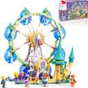 Sluban Amusement Park Ferris Wheel Castle Building Set, STEM Educational Toy Building Blocks Set Gift for Boys & Girls Ages 6-10 (Ferris Wheel Castle)