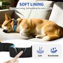 AirTag Dog Collar, IP68 Waterproof Air Tag Dog Collar Holder, Reflective, Ultra-Durable, Comfortable Padded, Heavy Duty Dog Collars for Small Medium Large Dogs-Blue-S