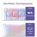 YOUR MOON Soft Pillows for Sleeping, Support Bed Pillows, Fluffy Down Alternative Pillow, Luxury Hotel Gel Pillows for Side Sleeping Queen Size (Rainbow)