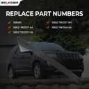 A-Pillar Molding Trim Kit with Clips Compatible with 2011-2019 Ford Explorer Left Driver Side Outer Windshield Molding Trim Replace BB5Z-7803145-AA 926-450 BB5Z7803137AA BB5Z7803137AB BB5Z7803137BA