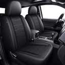 IKABEVEM Seat Covers Fit for Tacoma:2005-2023 - Front Car Seat Covers Compatible with Toyota Tacoma - Truck Pickup Double/Crew Cab SR SR5 TRD Sport TRD Off-Road PreRunner Trims (2PCS Front,Black)