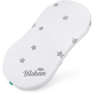 Bassinet Mattress Pad 18" x 30" x 0.8" Compatible with Halo Bassinest Swivel, Flex, Glide, Premiere & Luxe Series Sleeper, Waterproof Breathable Soft Baby Foam with Removable Zippered Cover