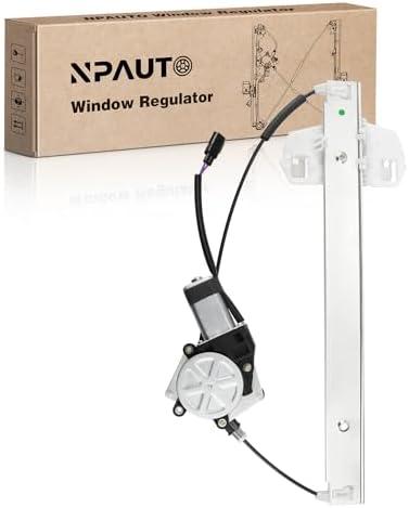 Front Driver Side Power Window Regulator with 2-Pin Motor Replacement for 07-17 Jeep Wrangler 2007 2008 2009 2010 2011 2012 2013 2014 2015 2016 2017, Wrangler JK 2018, Left, 748-912