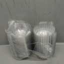 Lifuope 100piece Jumbo muffin containers ，Transparent Cupcake Containers，clear plastic jumbo muffin containers