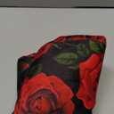 Red Rose Round Bar Stool Cover 13 Inch, Soft Breathable Velvet Chair Seat Cushion Slipcover for Cafe Restaurant Hotel Bar