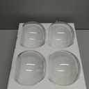 YOUEON 4 Pcs Small Glass Bubble Bowl Vases 6" W x 4.5" H, Round Floating Candle Holders, Glass Terrarium Bowls, Globe Flower Vase Centerpiece for Wedding Event Home Decor