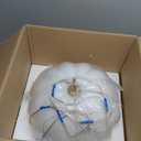 Y'INSP Glass Pendant Light Fixtures, 15.98" Milk Glass and Gold Pendant Light Kitchen Island, Modern Mid Century Hanging Light for Dining Room, Bedroom, Hallway, Foyer