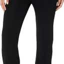 The Drop Women's Ellison Rib Flare Leg Sweater Pant (Large, Black)