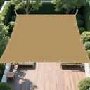 Waterproof Sun Shade Sail 6.5' x 10' Rectangle UV Block Shade Fabric Sun Shade Cloth Privacy Screen with Grommets for Backyard Yard Deck Patio Garden Outdoor Activities, Sand