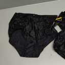 Bali Women's Underwear Pack, Double Support Stretch Brief Panties, Moisture-Wicking Underwear for Women, 3-Pack Black/Black/Black, L/7