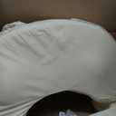 My Brest Friend Deluxe Organic Nursing Pillow 100% Organic Cotton Slipcover Ergonomic Breastfeeding Pillows Supports Both Mom and Baby Breastfeeding Essentials Handy Side Pocket Cream