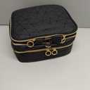 Uross Nail Polish Organizer Bag Holds 60 Bottles Nail Polish & Nail Lamp, Large Gel Polish Organizers and Storage box for Nail Tech, Nail Kit Supplies Organizer Case - Black (X Large - 9.5 x 8 x 12.4 inch (60 bottles))